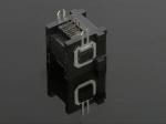 RJ12-6P6C 1xN Jack Right angle with Lock 